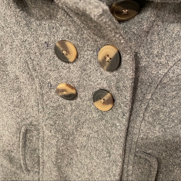 Old Navy Gray Pea Coat - Picture 3 of 5